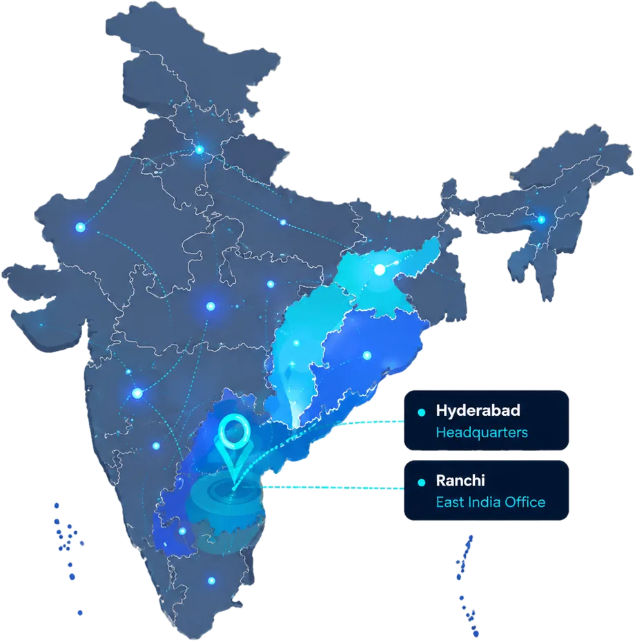 BPK regional presence map across India